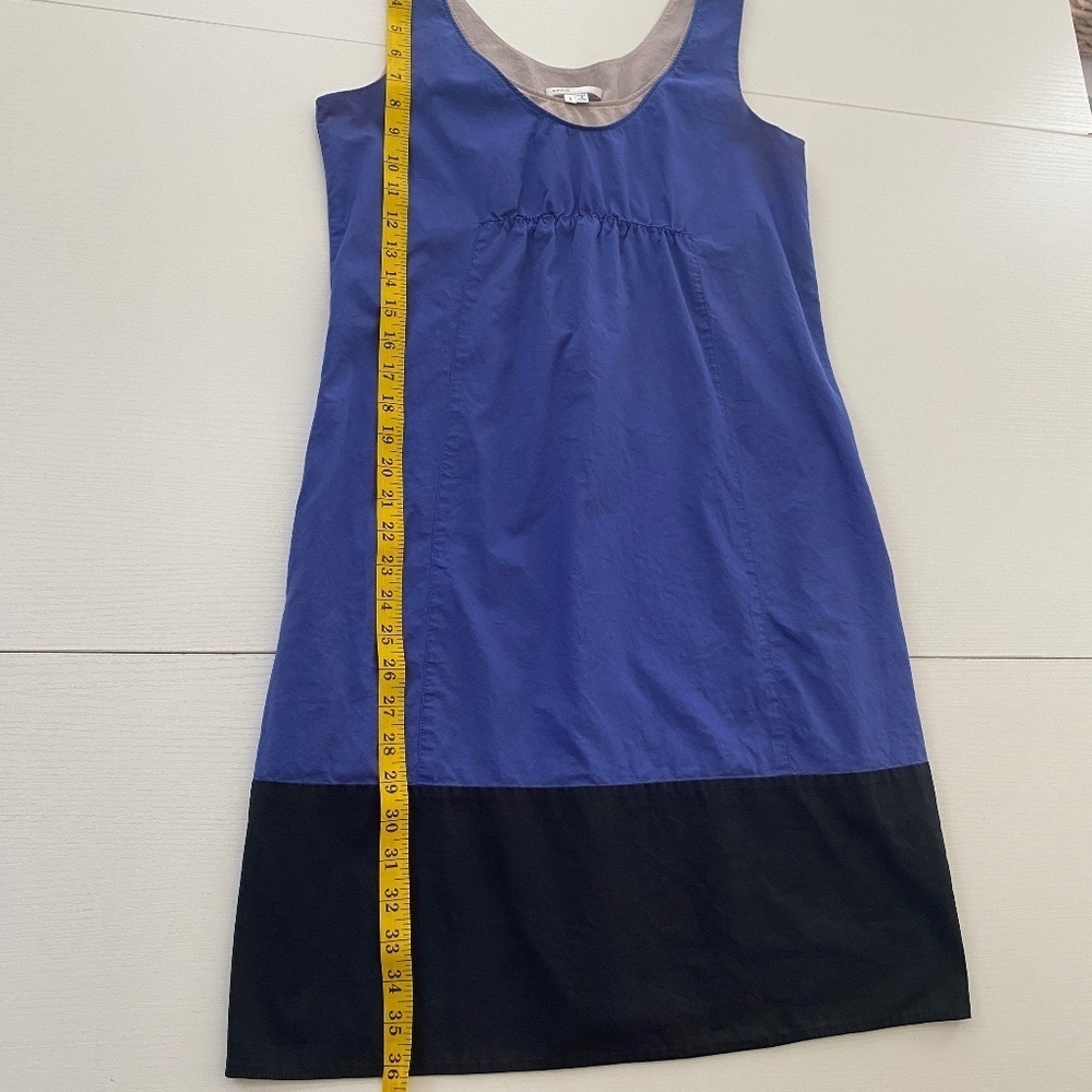 Vince Azure Blue Black Block Summer Dress Size Small - Picture 11 of 12